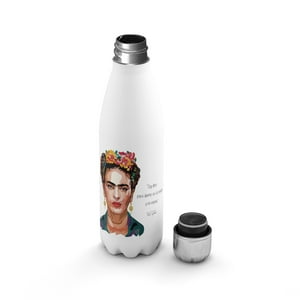 Creango - Botella Agua Termica Frida Kahlo 6 De Acero Inoxidable