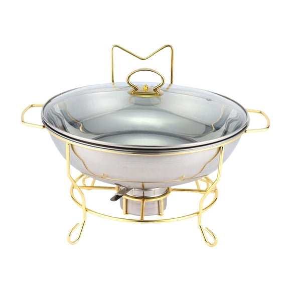 Juego De Calentadores De Bufet Con Tapas Transparentes Chafing Dish Para Cenas De Catering