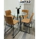 thumbnail image 5 of Pack 4 Sillas Para Comedor Asiento De Cuero Leah Patas Metalicas, 5 of 5
