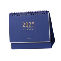Magideal - Calendario De Escritorio 2025 Calendario Diario Páginas Mensuales Decorativas Escritorio Versátil Para Planificar Y Organizar Calendario De Escritorio Azul