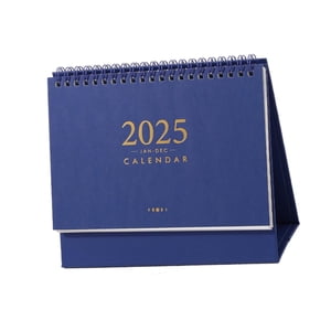 Magideal - Calendario De Escritorio 2025 Calendario Diario Páginas Mensuales Decorativas Escritorio Versátil Para Planificar Y Organizar Calendario De Escritorio Azul