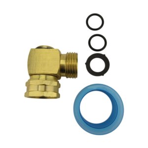 Ioensy - Codo Giratorio Para Manguera De Jardín, Protector Contra Torceduras Para Lavado De Autos, Césped Y Vegetales (1 Unidad)