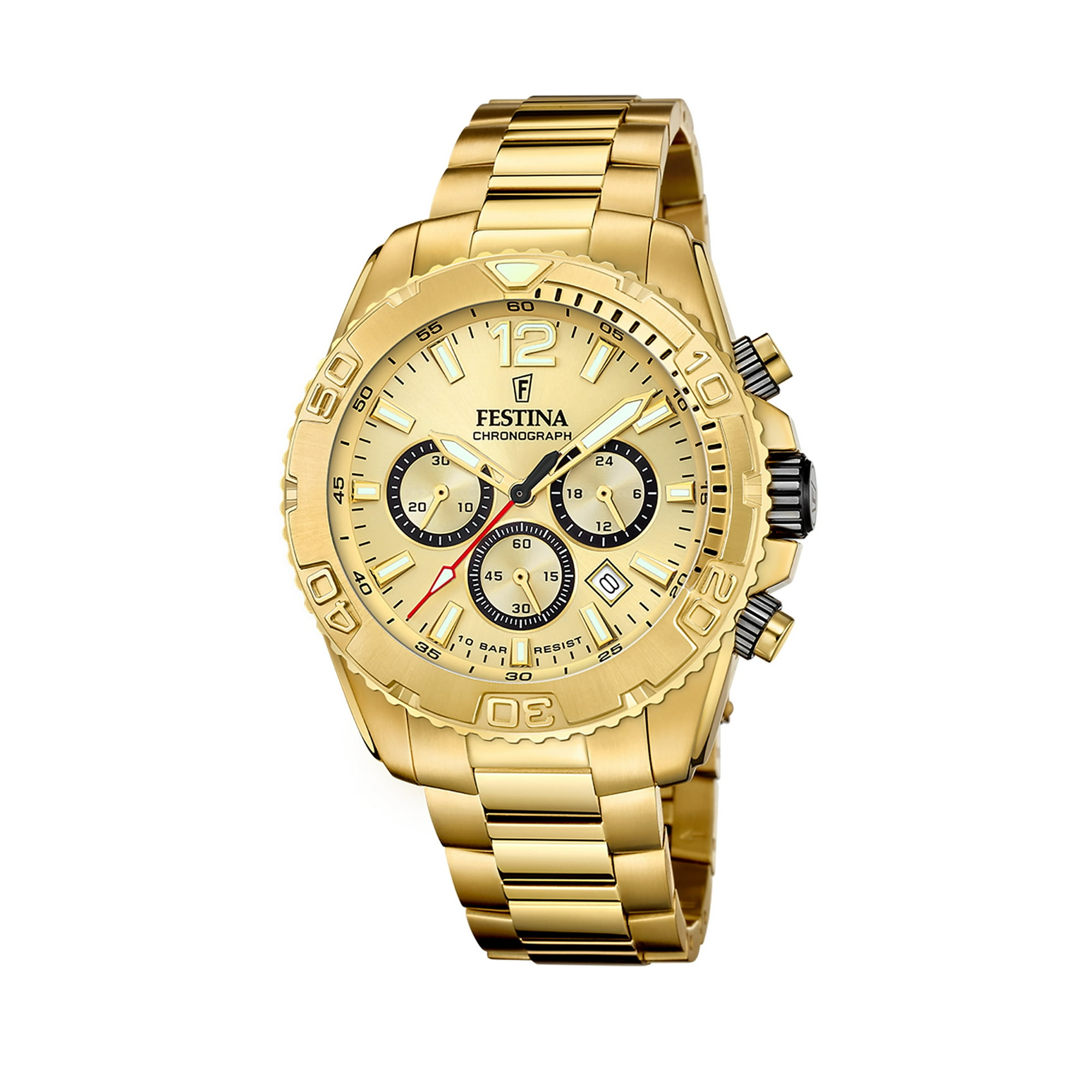 Reloj F20684/1 Festina Dorado Mujer Timeless Chronograph