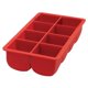 thumbnail image 1 of Bandeja para cubitos de hielo HIC Kitchen Big Block de silicona, 8 cubos grandes, 1 of 6