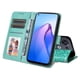 thumbnail image 4 of Funda tipo cartera FOXDOCK para OPPO Reno 8 5G , diseño girasol en relieve, cuero PU, cierre magnético, soporte y tarjetero, 4 of 5