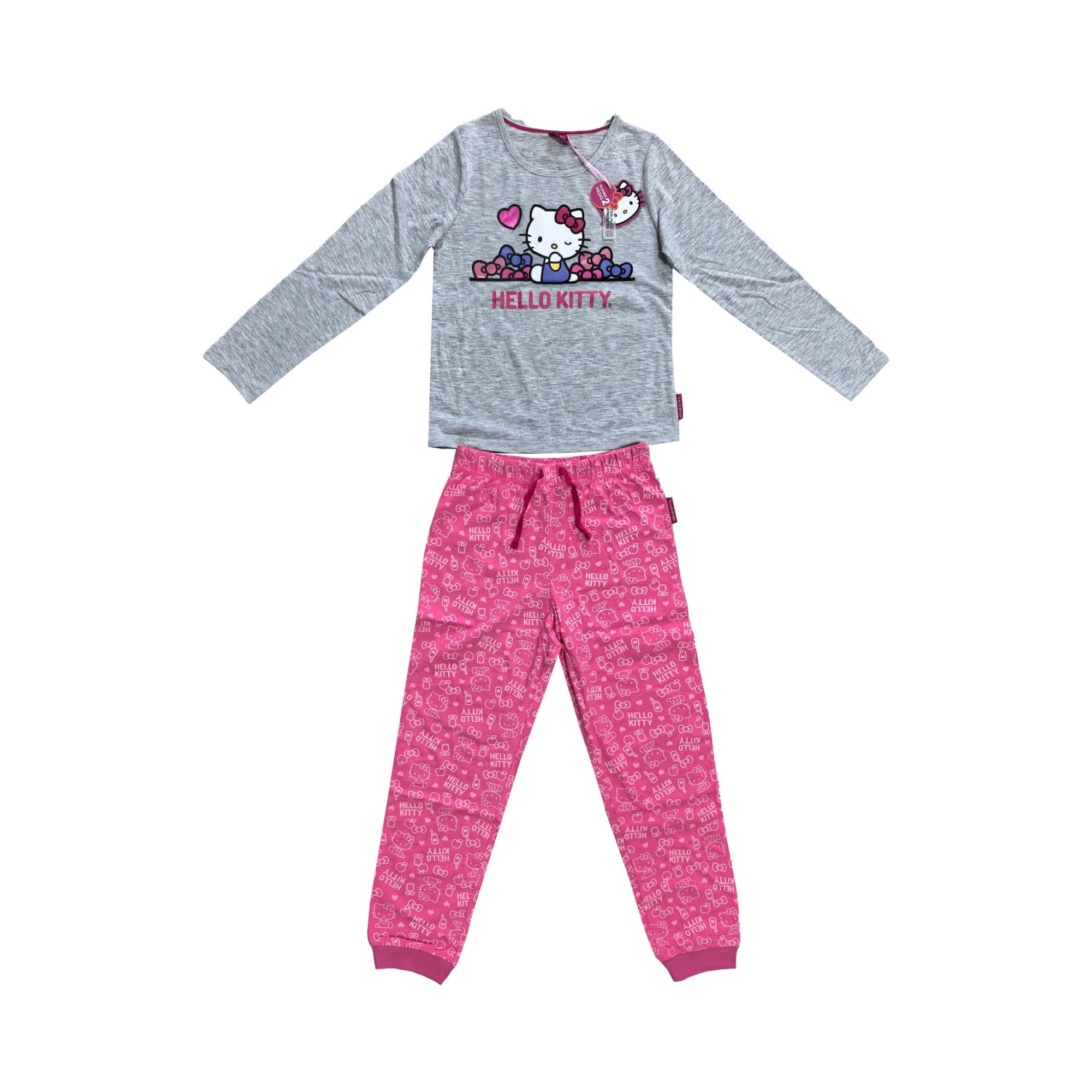 Pijama Niña Hello Kitty Rosado Talla 12