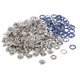 thumbnail image 1 of 50 Juegos Hollow Five Claw Button Prong Snap Buttons Iron Fasteners Blue Dark, 1 of 5