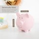 thumbnail image 2 of Piggy Bank Pearhead, cerámica, tamaño grande, rosa claro, para niños, 2 of 9
