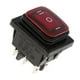 thumbnail image 2 of KCD4 On-Off-On 6Pin 220V LED Interruptor De Palanca Basculante Marino Impermeable Rojo, 2 of 3