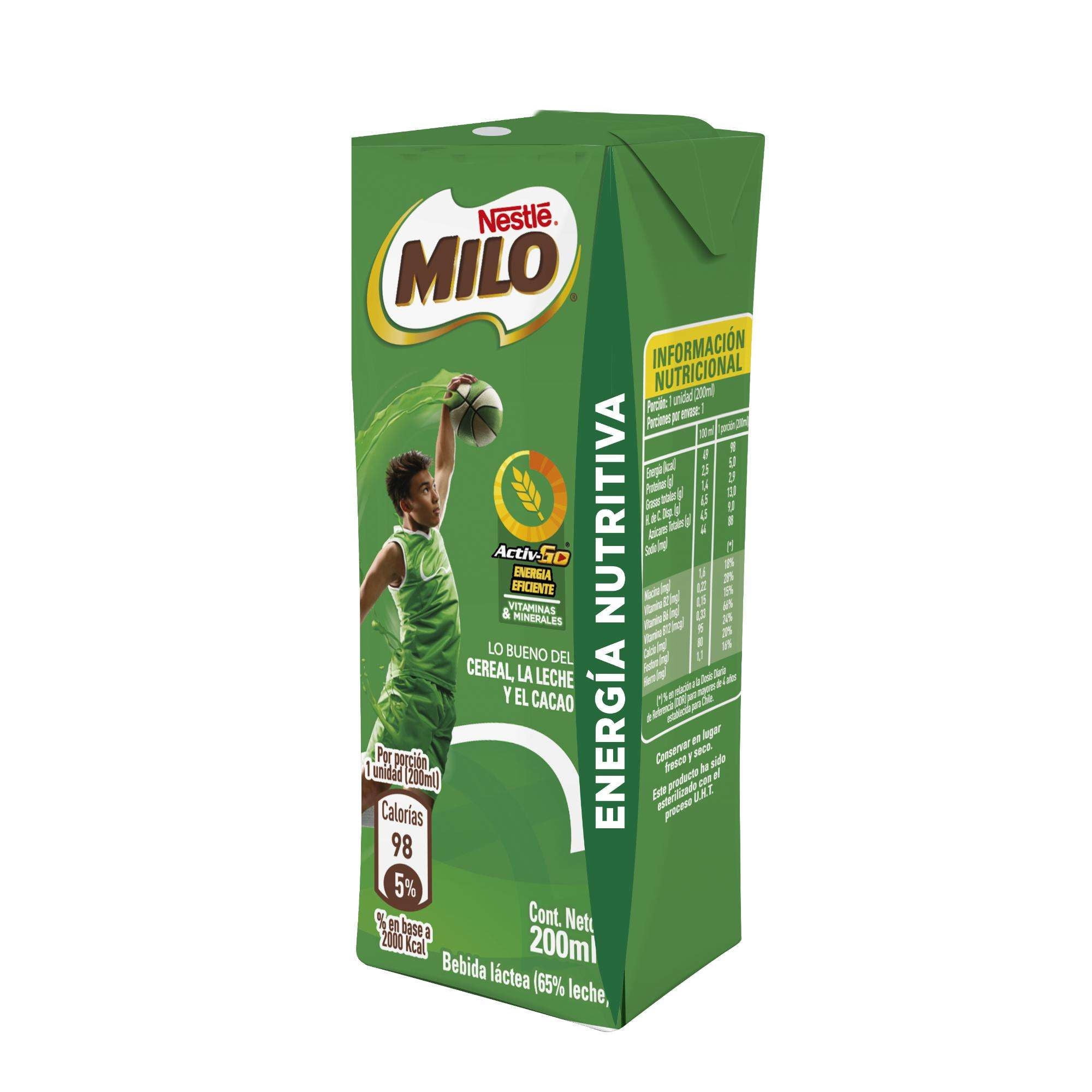 Leche Sabor Chocolate 200 ml Milo
