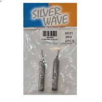 Silver Wave - Plomo De Pesca Forma Misil #4 28Grs 2Unidades