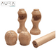 thumbnail image 4 of Set Simple De Barra para Cortina 2,00 Mt Fijo De Madera Diámetro 19 Mm Terminal Terminal Bola Color Natural, 4 of 7