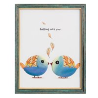 Vgo - Cuadro Enmarcado 43X53 Pajaritos C/Relieve Mod2