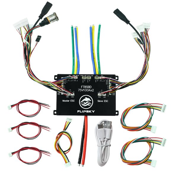 ESC FLIPSKY FT85BD 84V 200A Doble con Caja de Aluminio