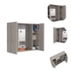 thumbnail image 4 of Botiquín Tuhome Carell Furniture Artemisa Grey, 4 of 8
