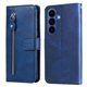 thumbnail image 5 of Funda tipo cartera para Samsung Galaxy S26 Plus con bolsillo con cremallera y ranuras para tarjetas – Función de soporte Azul, 5 of 5