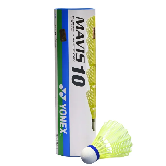 Plumilla Bádminton MAVIS 10 Amarilla - Medium/Azul