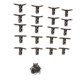 thumbnail image 5 of 20pcs Soporte De 90 Grados Bisagras De Puerta De Bisagra De Resorte Para Joyas Caja De Vino Bronce, 5 of 5