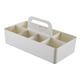 thumbnail image 2 of Canasto Organizadora De Almacenamiento Para Ducha Con Asa Para Acondicionador De Baño, Guardería, 8 Ranuras, Color Blanco, 2 of 3
