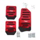 thumbnail image 1 of Juego De 3 Almohadillas Antideslizantes Para Pedales De Camión Y Coche, Color Rojo, 1 of 5