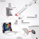 thumbnail image 5 of Soporte de brazo para tableta CTA Digital PAD-SSMAE para iPad 10.2, 5 of 7