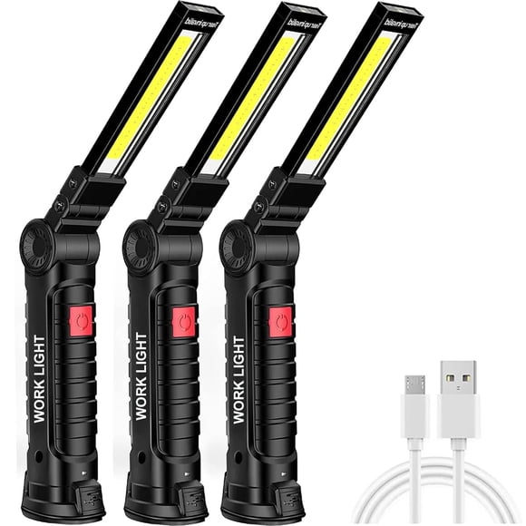 Lámpara de trabajo LED UNUSROOM recargable con base magnética, 5 modos