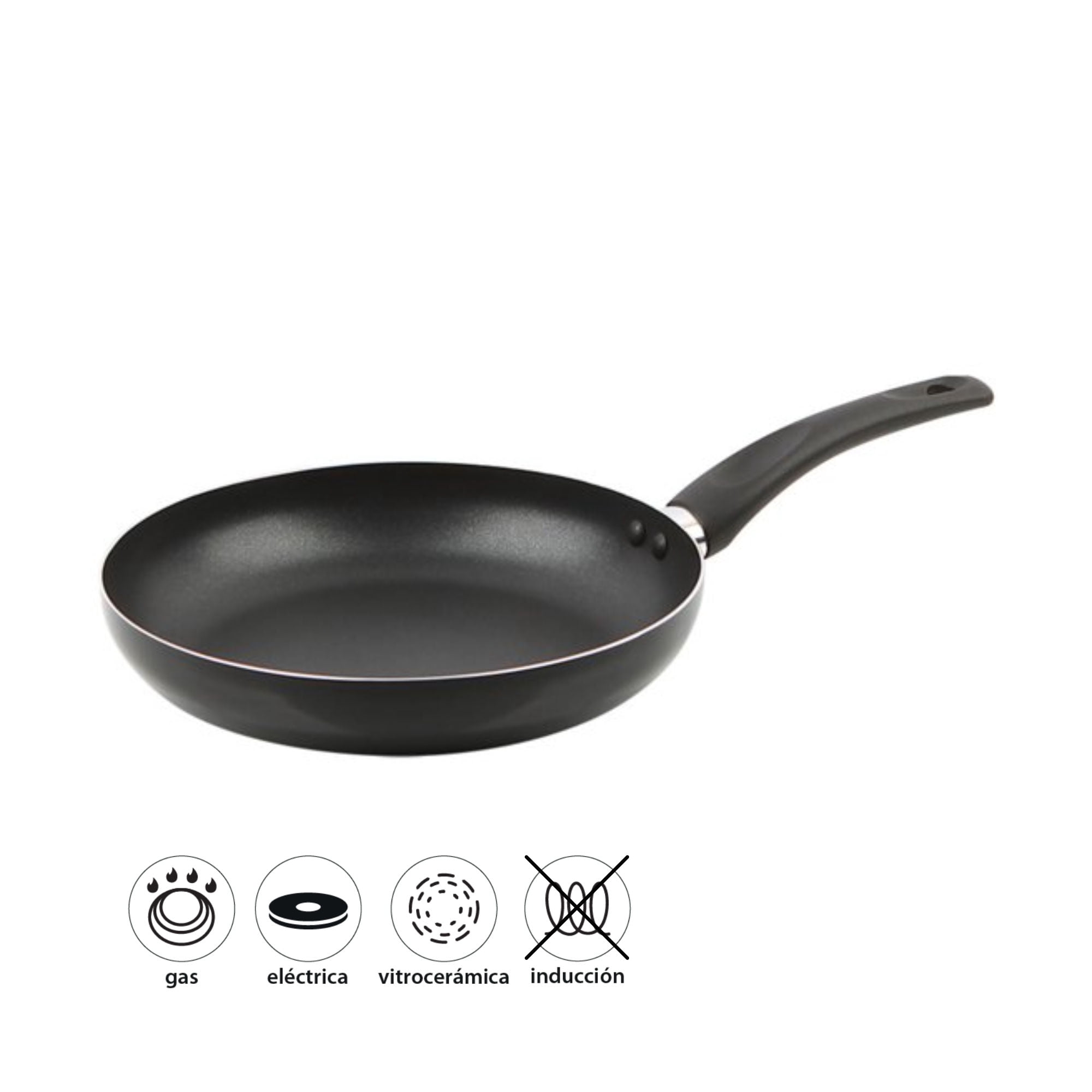 Haus - Sartén Aluminio Antiadherente 24 Cm 1 Pieza