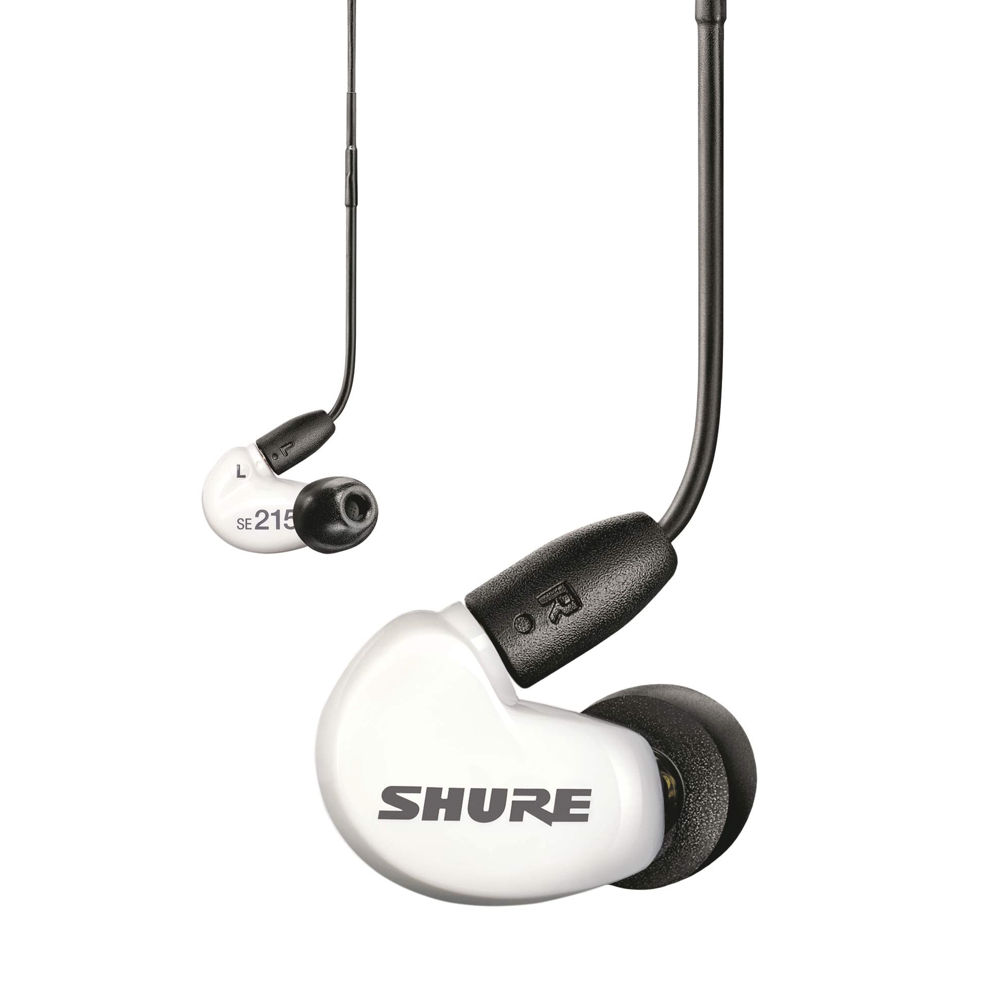 Auriculares Shure Se215 Con Cable, Aisladores De Sonido, Un Solo Controlador, Blancos