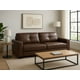 thumbnail image 1 of Sofa De Cuero Ferrara 200 Cm Chocolate, 1 of 3