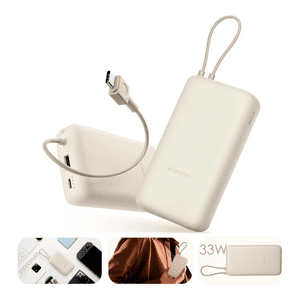 Xiaomi Powerbank 20000Mah 33W Supercarga Con Cable Integrado