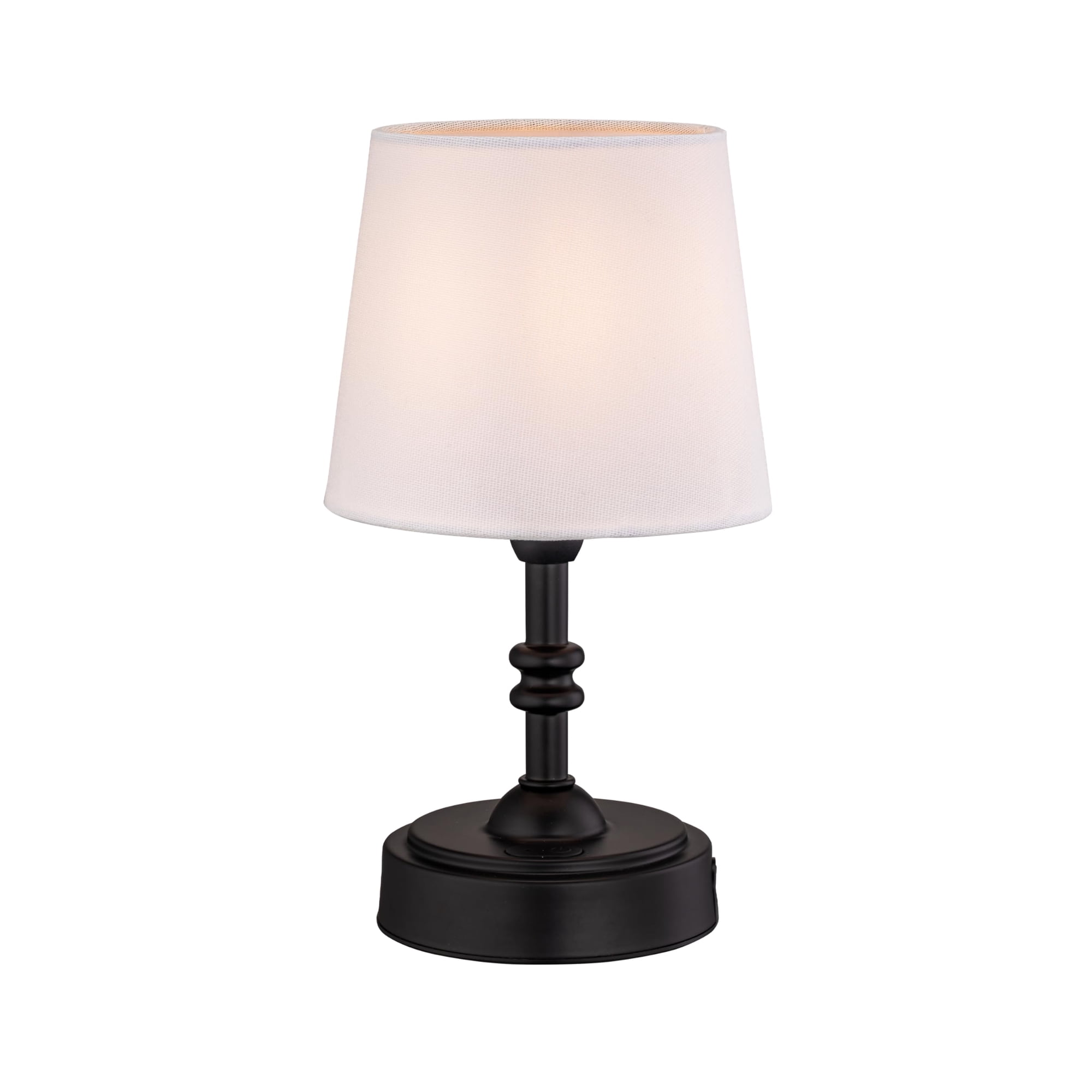Lámpara De Mesa Led O'bright Seraph Mini Con Regulador Negro
