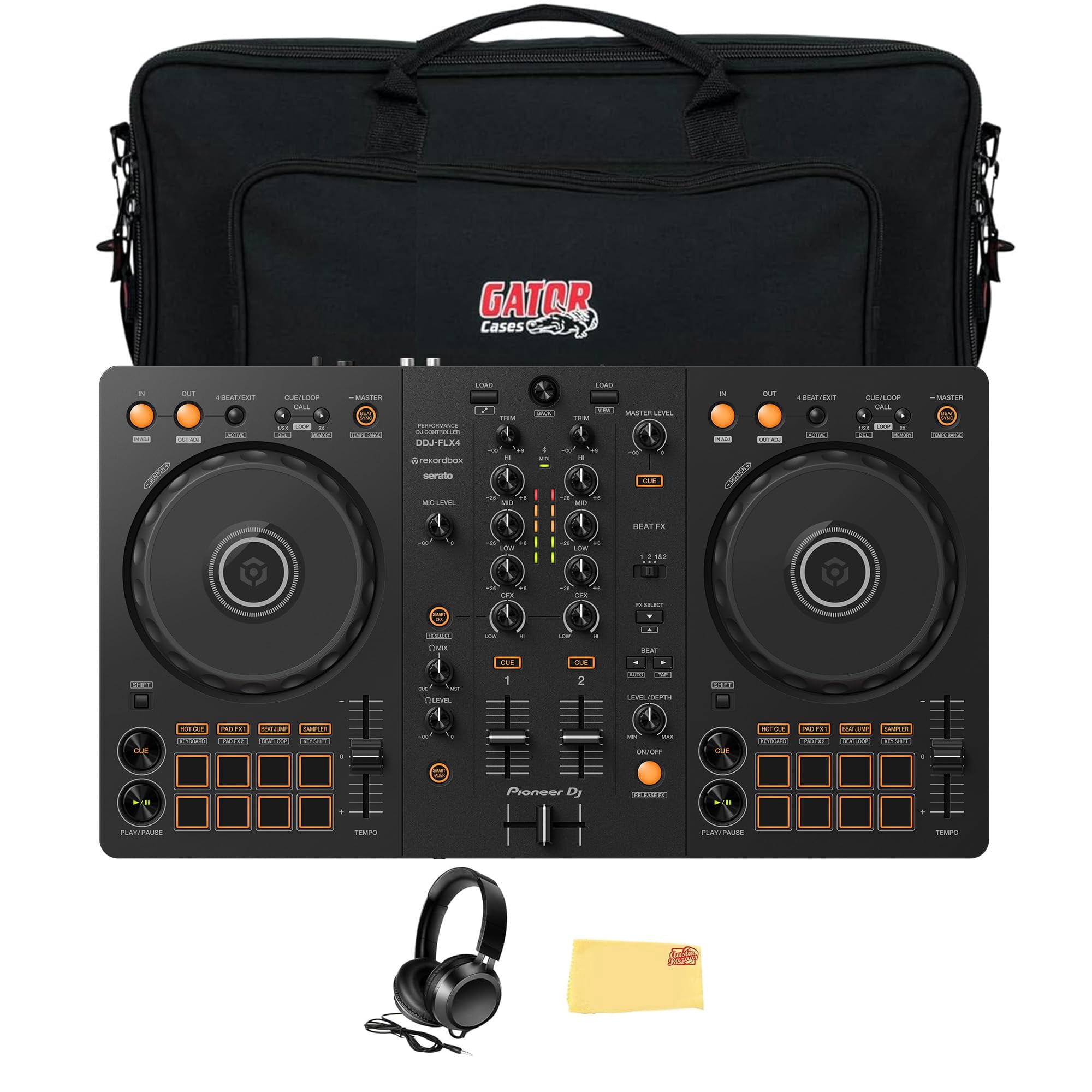 Controlador Dj Pioneer Dj Ddj-flx4 De 2 Canales Con Paquete De Accesorios