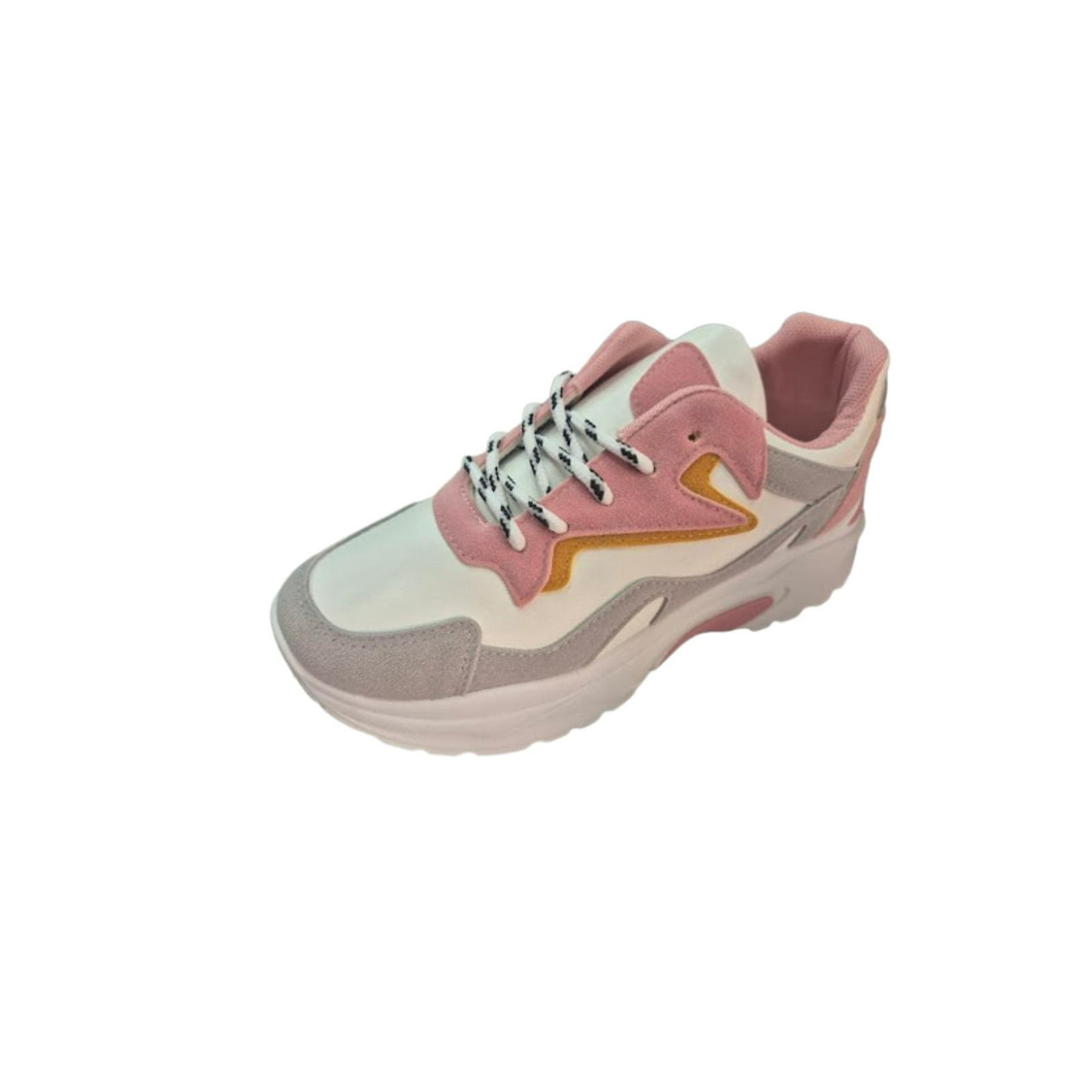 Vinnys Outlet - Zapatilla Urbana Mujer Blanco Rosa