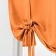 thumbnail image 1 of Xiao Hua Cortina Corta de color Sólido con Cordones de 1 Pieza Que Bloquea la Luz, Adecuada para Ventanas Pequeñas en Cocinas, Cafeterías y Baños - Estilo de Paso con Poste, Naranja, 47.24 X 55.12in, 1 of 5