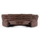 thumbnail image 2 of Sofá Seccional Reclinable Malibu Tela Café, 2 of 10