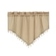 thumbnail image 4 of Cenefa Triangular Para Tratamiento De Ventanas, Cortina Para Cocina, Cafetería, Sótano, Color Beige, 4 of 5