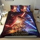 thumbnail image 1 of Star Wars Conjunto de sábanas temático, trío de piezas, cómodo y amigable con la piel, diseño único, regalo de decoración para el hogar para familiares, amigos y fans,135cm *200cm, 1 of 6