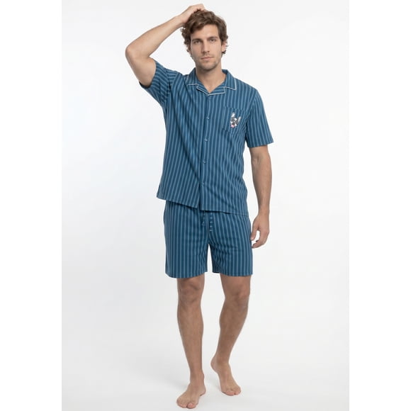 Pijama Hombre Verano  2 piezas  Algodón Kayser  7701146-AZU