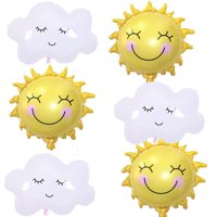 Set De Globos Uy, 6 Piezas, Lámina De Sol Y Nube Para Decoración De Fiestas