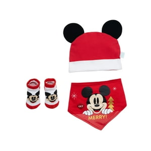 Bambino - Set 3 Piezas Navidad Rojo Mickey Niño