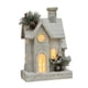 thumbnail image 2 of Estatua De Casa De Nieve Navideña Con Luz, Artesanía Creativa Para Estantería Navideña, Hogar, Color Blanco, 2 of 5