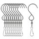 thumbnail image 4 of 10x Clips De Ganchos Giratorios En Forma De S Para Colgar Flores De Viento De Jardín/macetas, 4 of 5