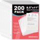 thumbnail image 1 of 200 Pack Sheet Protectors 8.5 x 11 Clear Page Protectors for, 1 of 3