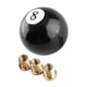 thumbnail image 5 of Perilla de cambio de marchas para coche, bola redonda genérica, acrílico, accesorios creativos para automoción 8, 5 of 5