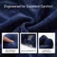thumbnail image 4 of Almohada de viaje para el cuello REGALWOVEN PP de algodón, almohada en forma de U para uso en automóvil durante viajes, azul marino 11x10x4 pulgadas, 4 of 5