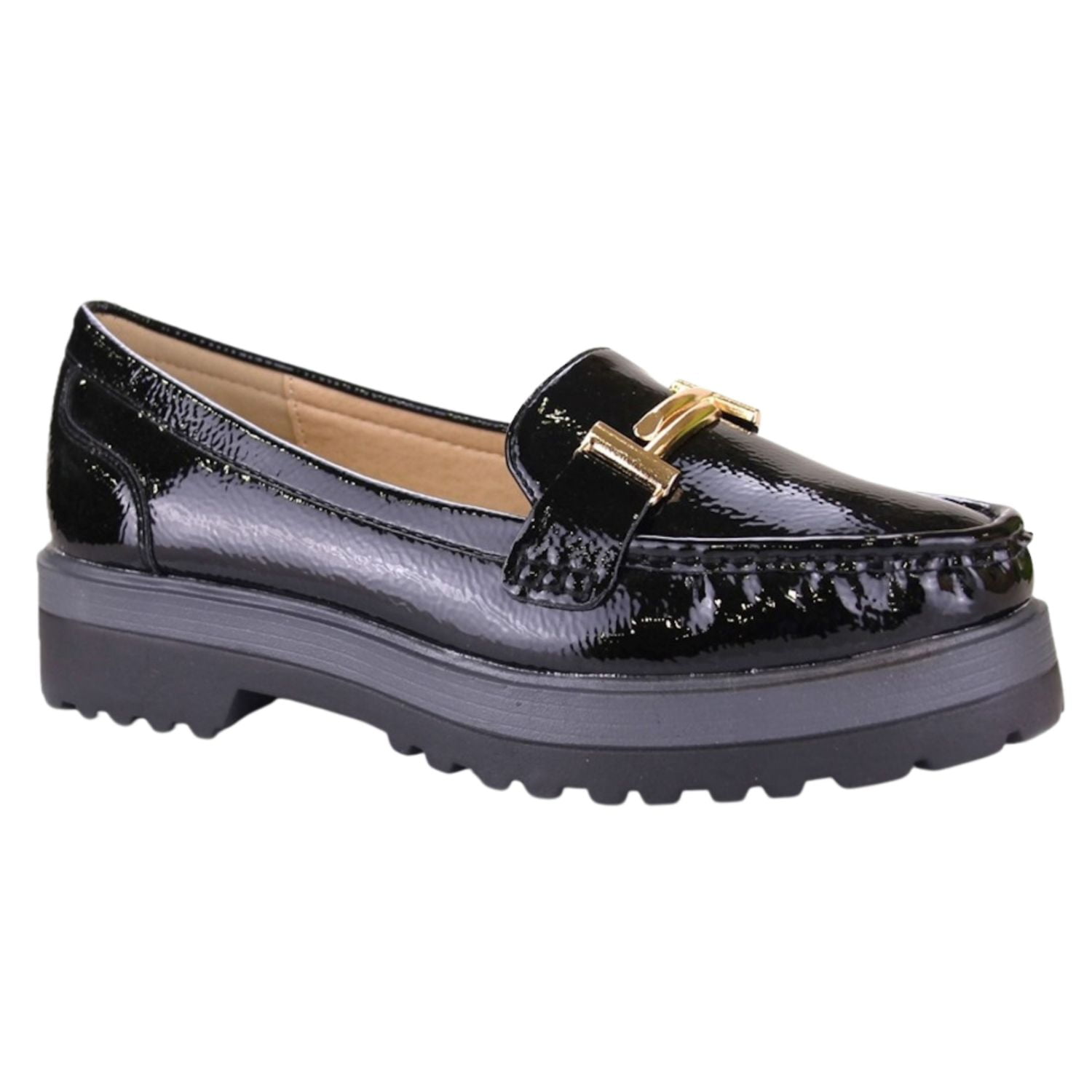 Zapato Chalada Mujer Grand-12 Negro Plataforma