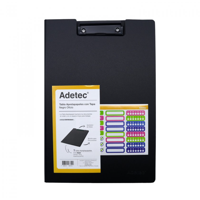 Tabla Con Apretador Negro Oficio Doble Adetec