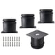 thumbnail image 1 of Patas para muebles Kyuionty, juego de 4, acero inoxidable, 5 cm, negras, 1 of 7