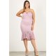 thumbnail image 1 of Vestido Midi Ajustado Sin Tirantes Y De Encaje De Talla Grande, 1 of 5