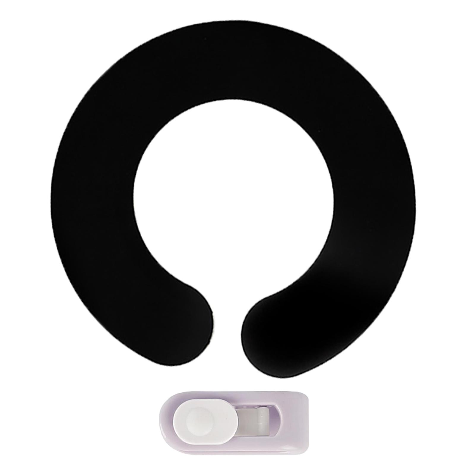 Magideal - Collar De Corte De De Peluquería De Silicona, Con Hebillas, Impermeable, Profesion, Ajustable, Herramienta De Protección De Chal Para Cort - Negro